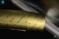 Tłoczone logo Nazwa firmy Złoty papierosowy papieros Folia aluminiowa Metalizacja Laminowana Długość 1500m