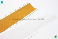 200 CU Papier do filtrów tytoniowych Cork Żółty perforowany papier
