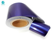 Błyszczący fioletowy, pyłoszczelny papier z folii aluminiowej o gramaturze 55 g / m2 do pakowania papierosów