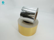 Gładka powierzchnia, srebrzysty, złoty papier z folii aluminiowej do pakowania papierosów