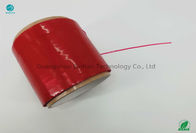 Gładka taśma z rozdzieranym wyglądem Druk w kolorze czerwonym Rdzeń 152 mm