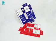 Niebieska czerwona seria Jednorazowe, trwałe pudełko kartonowe na opakowanie papierosów