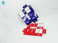 Nieszkodliwe czerwone niebieskie pudełko kartonowe na papierosy ze spersonalizowanym projektem