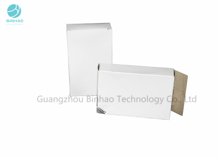 Błyszczące białe / srebrne kartonowe pudełeczka Wewnętrzny zewnętrzny karton tytoniowy Dostosowane
