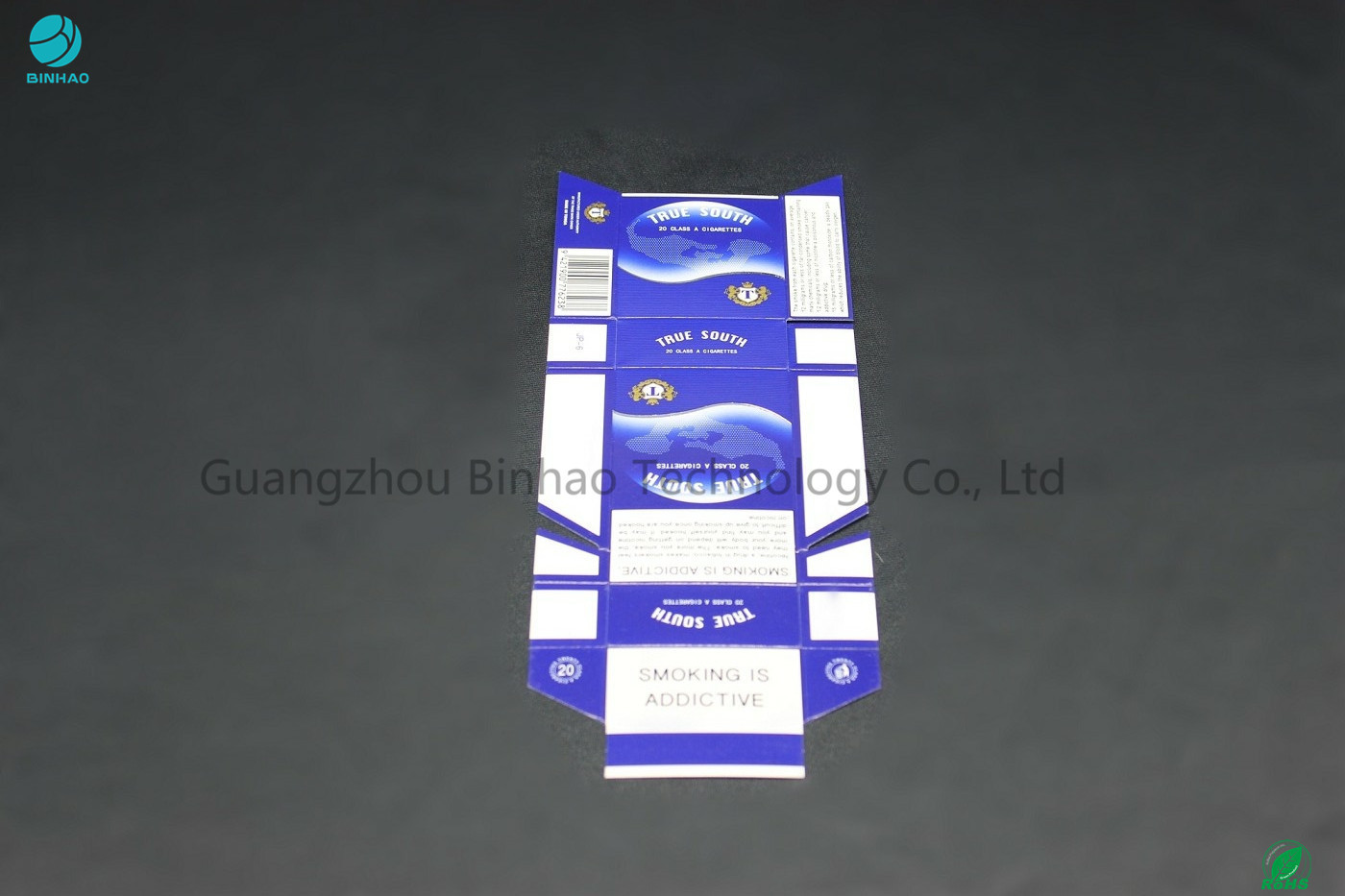 Dostosowane opakowanie papieru jednorazowego użytku Pudełko na papierosy z laminowaniem połyskiem / matem