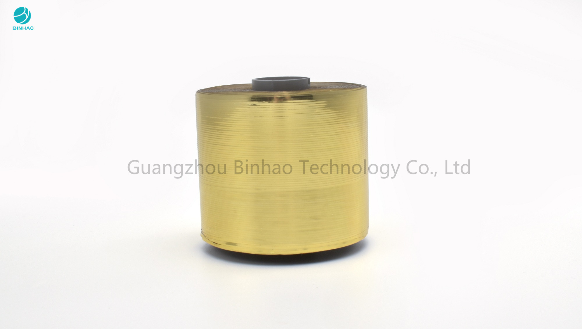 Złote, metalizowane opakowanie na papierosy Taśma samoprzylepna Easy Tear Strip w szpulce o średnicy 152 mm