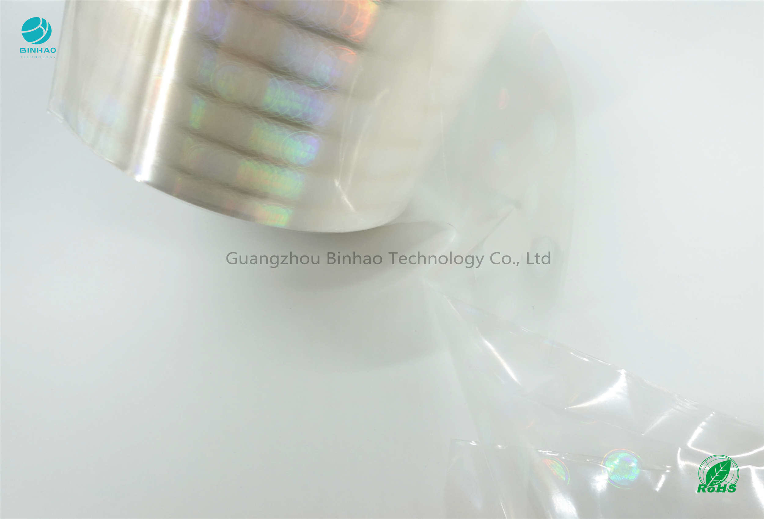 Shine Light Glossy Offset Printing Tytoń BOPP Rolka folii Holograficzna ID 76 mm
