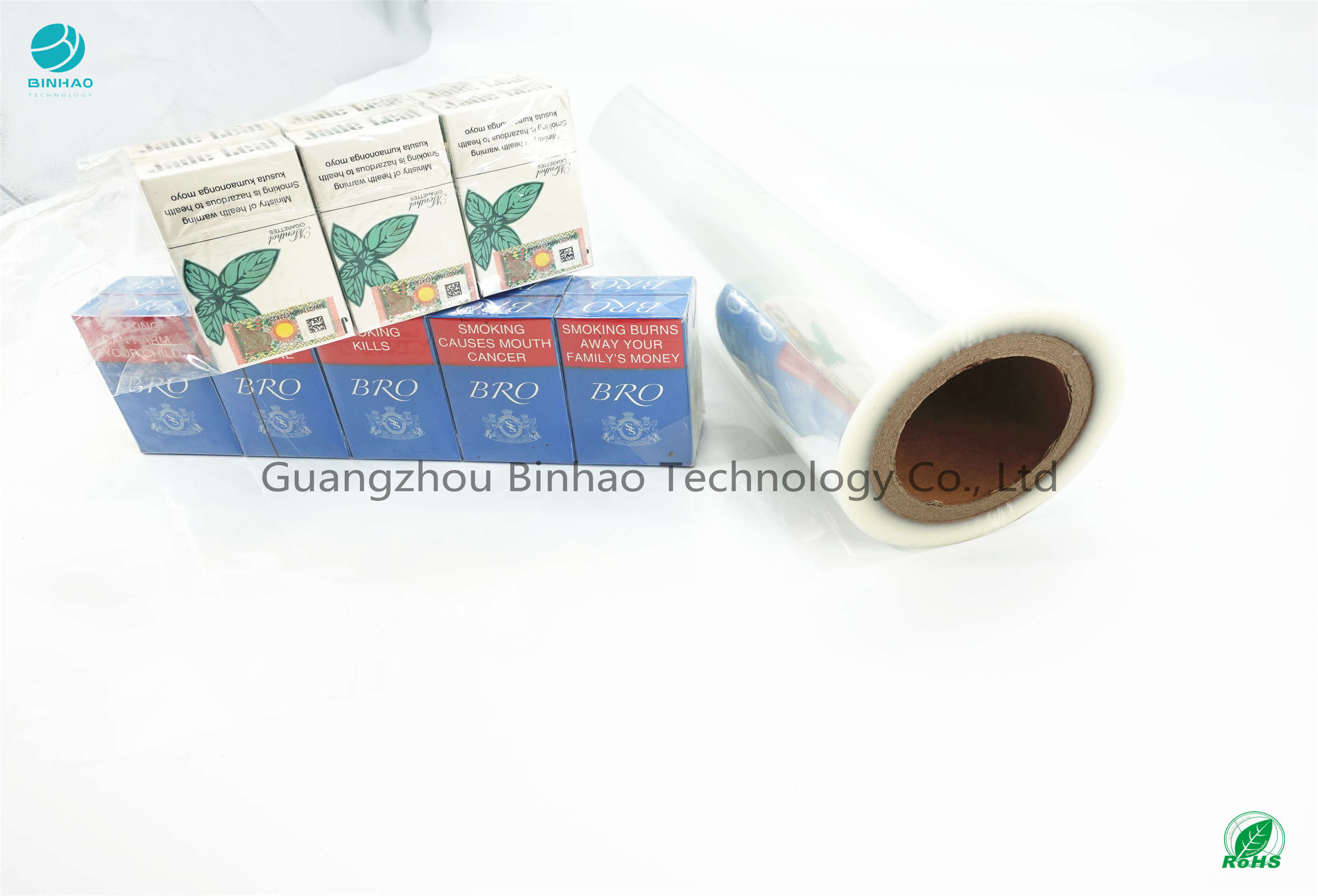 Szybkość przezroczystości ≥ 89 0,3 mm folia opakowaniowa z PVC na tytoń