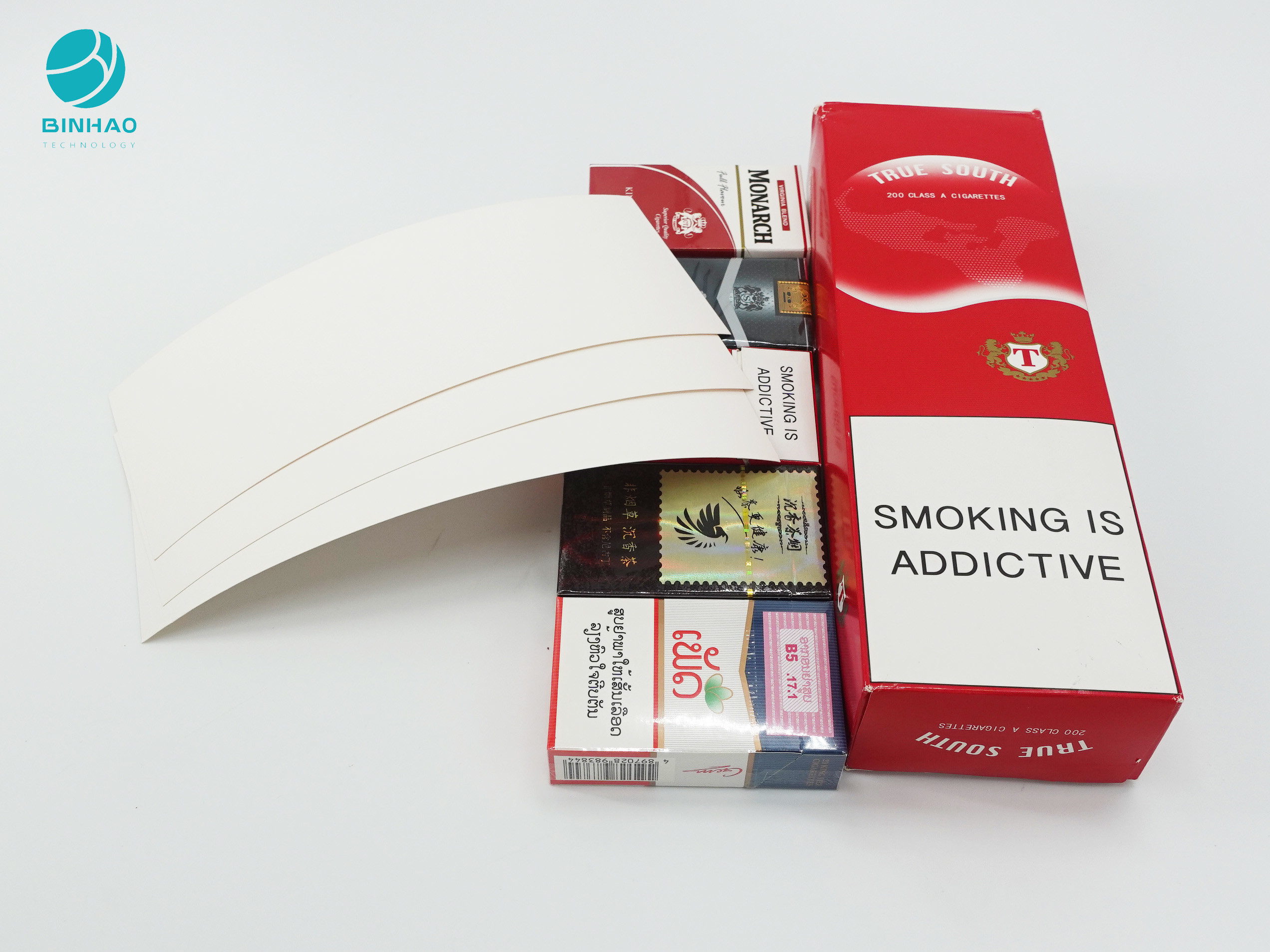 Niestandardowe jednorazowe, trwałe pudełka kartonowe do pakowania papierosów
