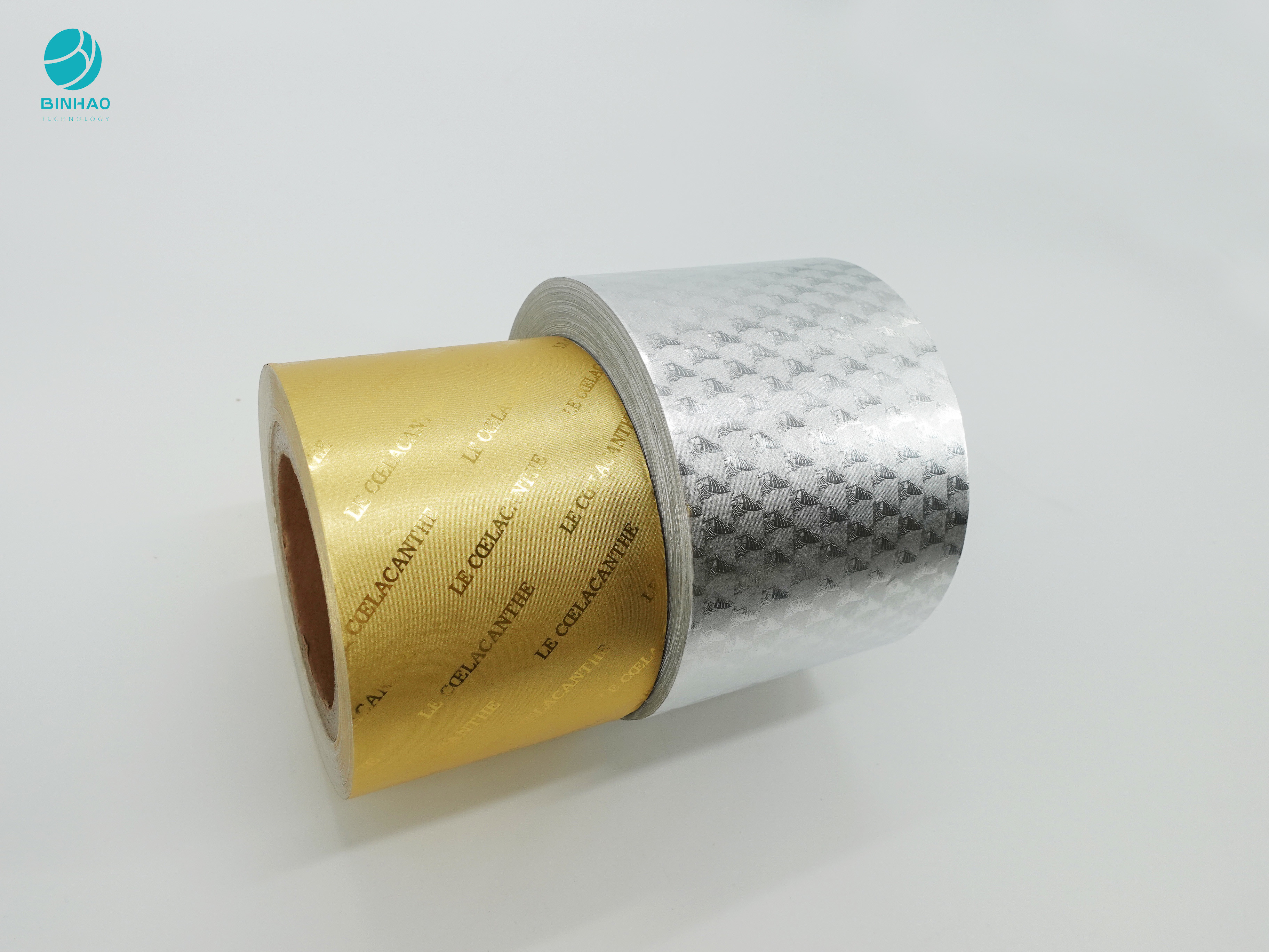 Wytłaczany wzór Złoty srebrny papier z folii aluminiowej do pakowania papierosów