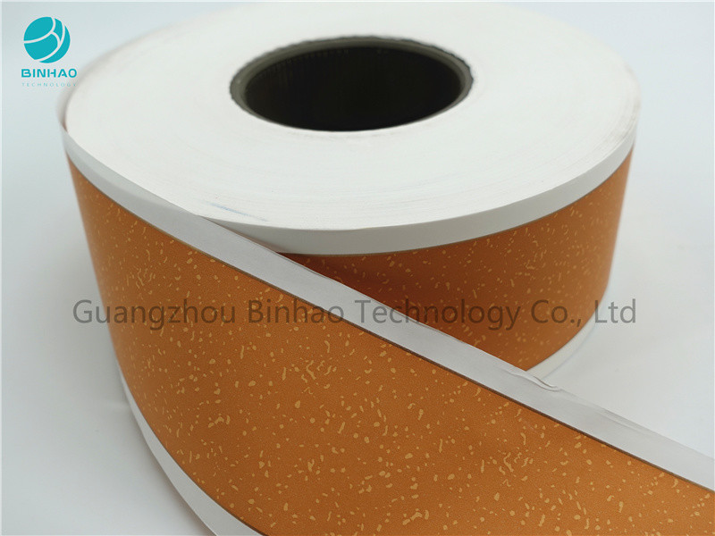 Papierosowa żółta korkowa papierowa końcówka 50 mm - 64 mm papier owijany prętem filtracyjnym