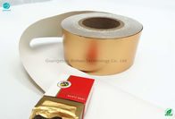 Złoty matowy papier ścierny 85 mm z folii aluminiowej na tytoń