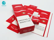 Dekoracyjne pudełka kartonowe w kolorze czerwonym na wyroby tytoniowe do papierosów
