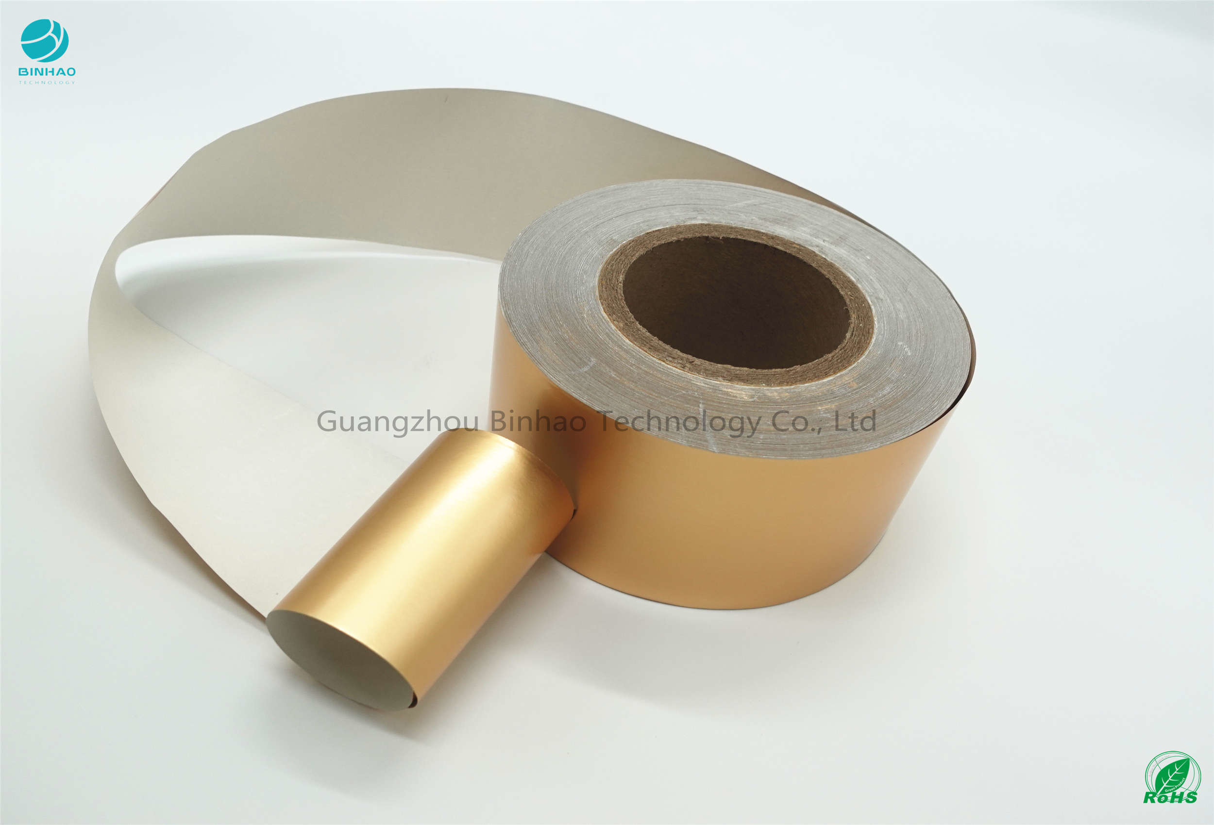 Food Grade 55Gsm Tobacco 1500mm Gold Paper Folia aluminiowa