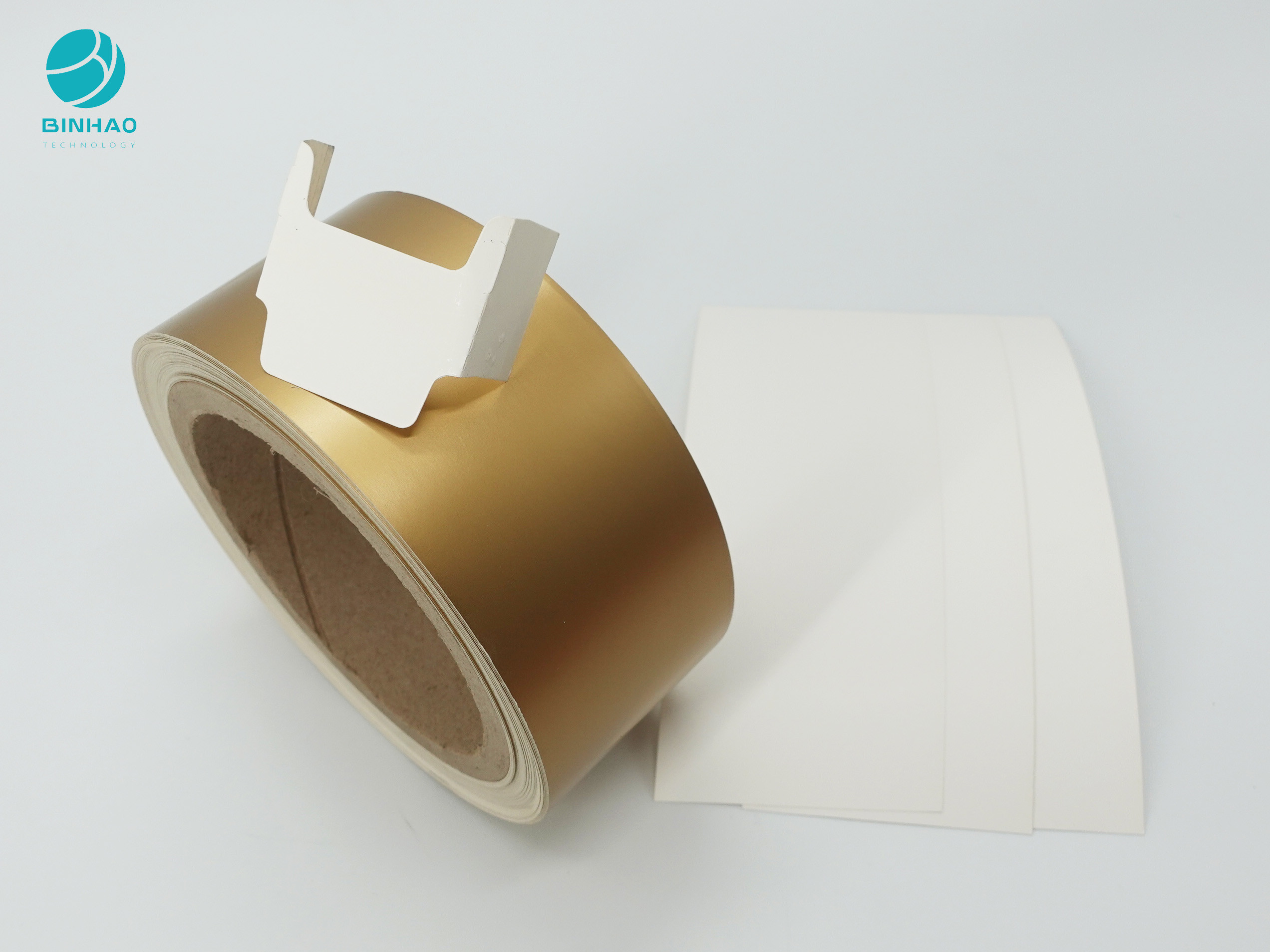 95 mm matowy złoty papier powlekany wewnętrzną ramą na opakowanie papierosów