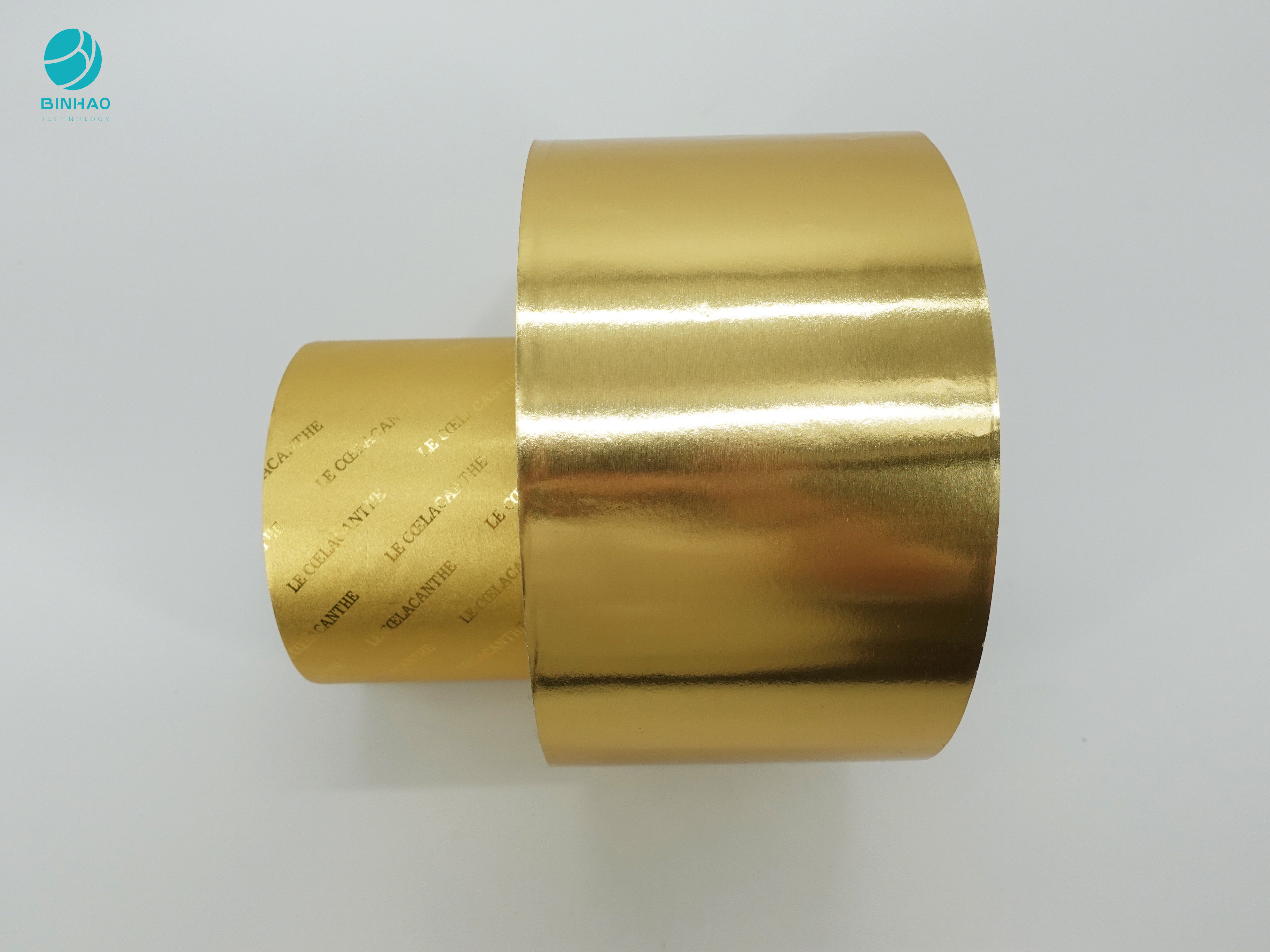 Wytłaczane logo Złoty laminowany papier z folii aluminiowej do pakowania papierosów